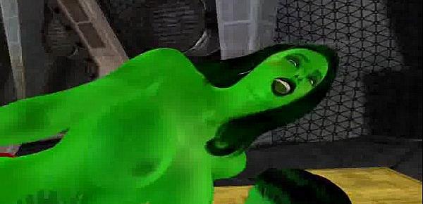  [Fantasy-3dSexVilla 2] She-Hulk fucked by a demon and the Hulk at 3dSexVilla 2